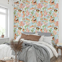 Floral cherubs wallpaper for heavenly room design., GD1451