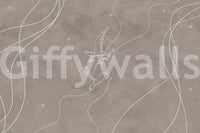 The style is a soft-focus illustration or a painterly design.

