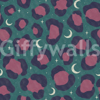 The wallpaper has a smooth, non-reflective matte finish.

