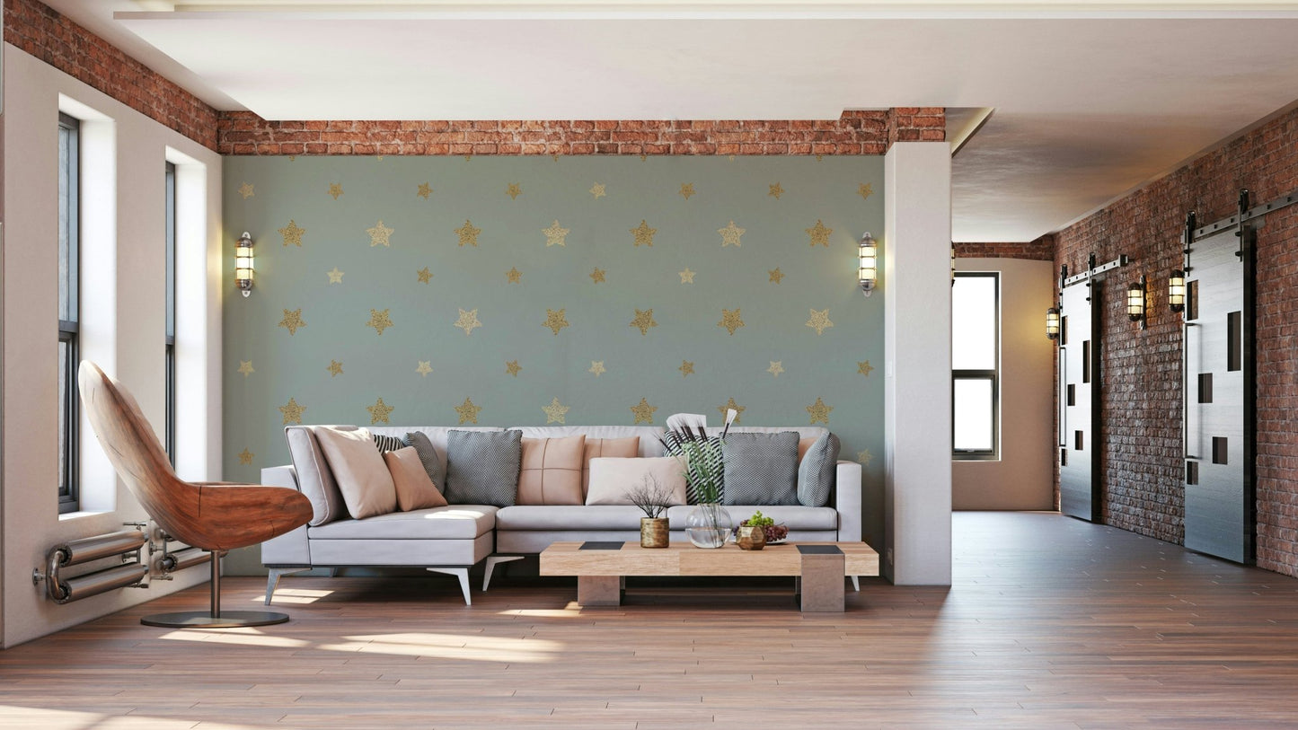 The image shows an artistic impression of a serene celestial scene.

