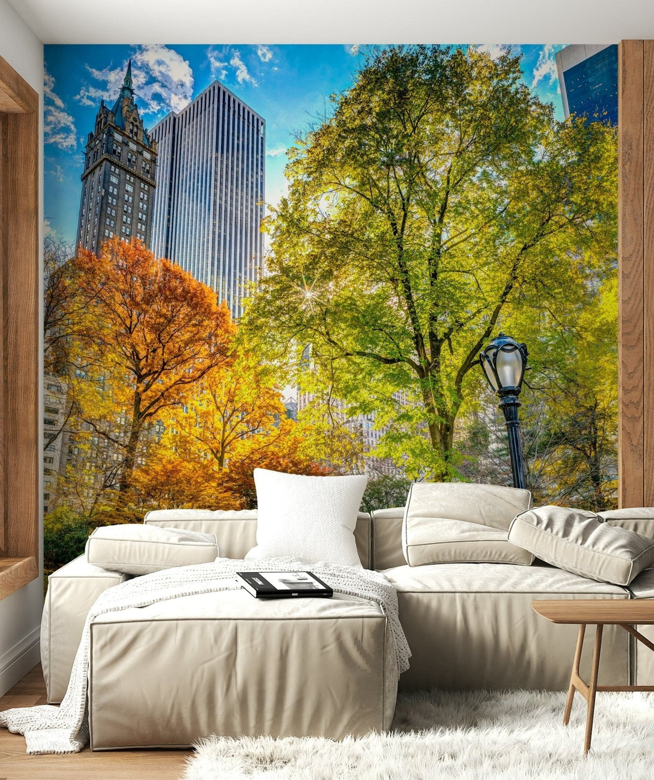 Central Park in Fall Colors Wall Mural