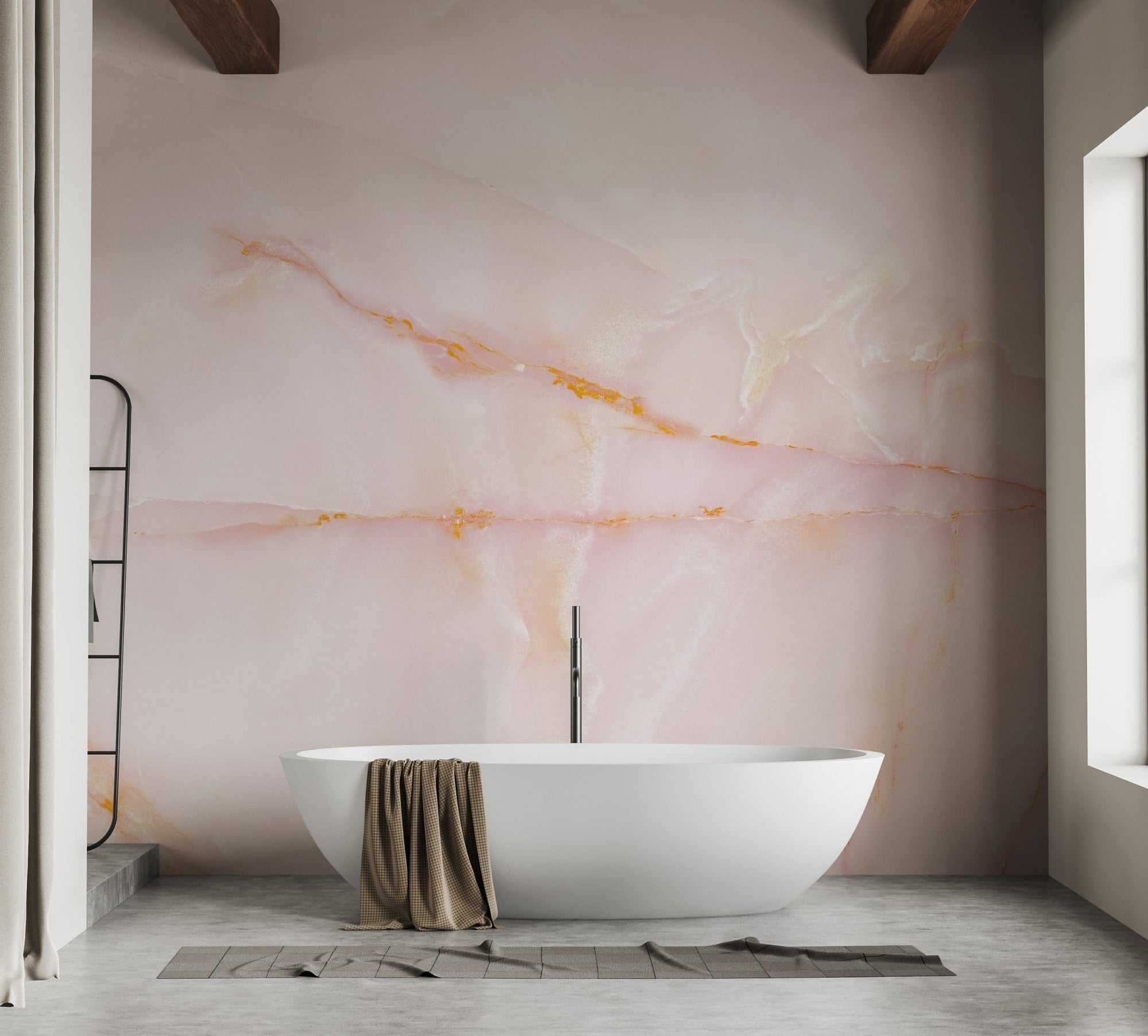 Pink Onyx Marble Stone Wallpaper for Luxurious Interiors A788