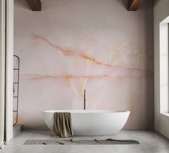 Pink Onyx Marble Stone Wallpaper for Luxurious Interiors A788