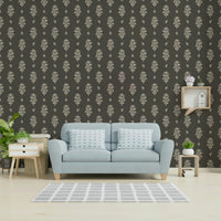 Chalky Bloom Wallpaper with soft floral strokes

