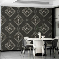 Easy-install charcoal chic diamonds wallpaper

