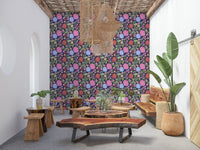 A serene subtle flower wall mural for your decor.