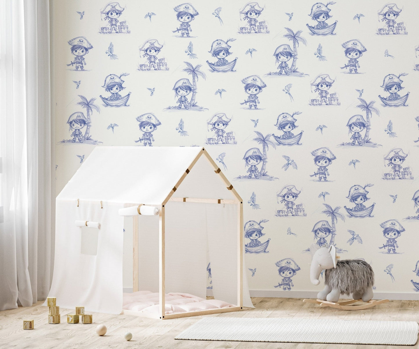 Treasure hunt pirate-themed décor