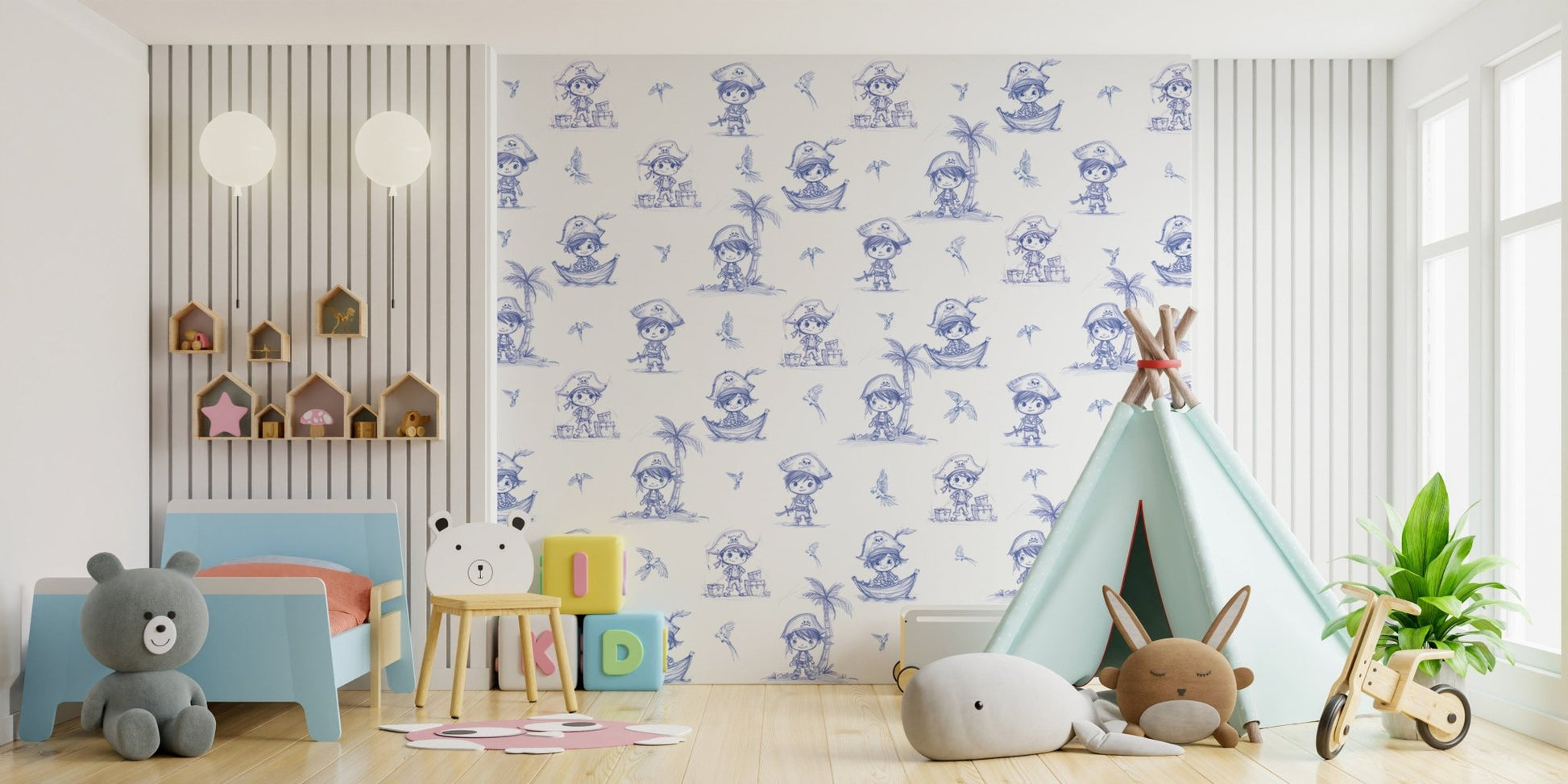 High seas adventure kids wallpaper