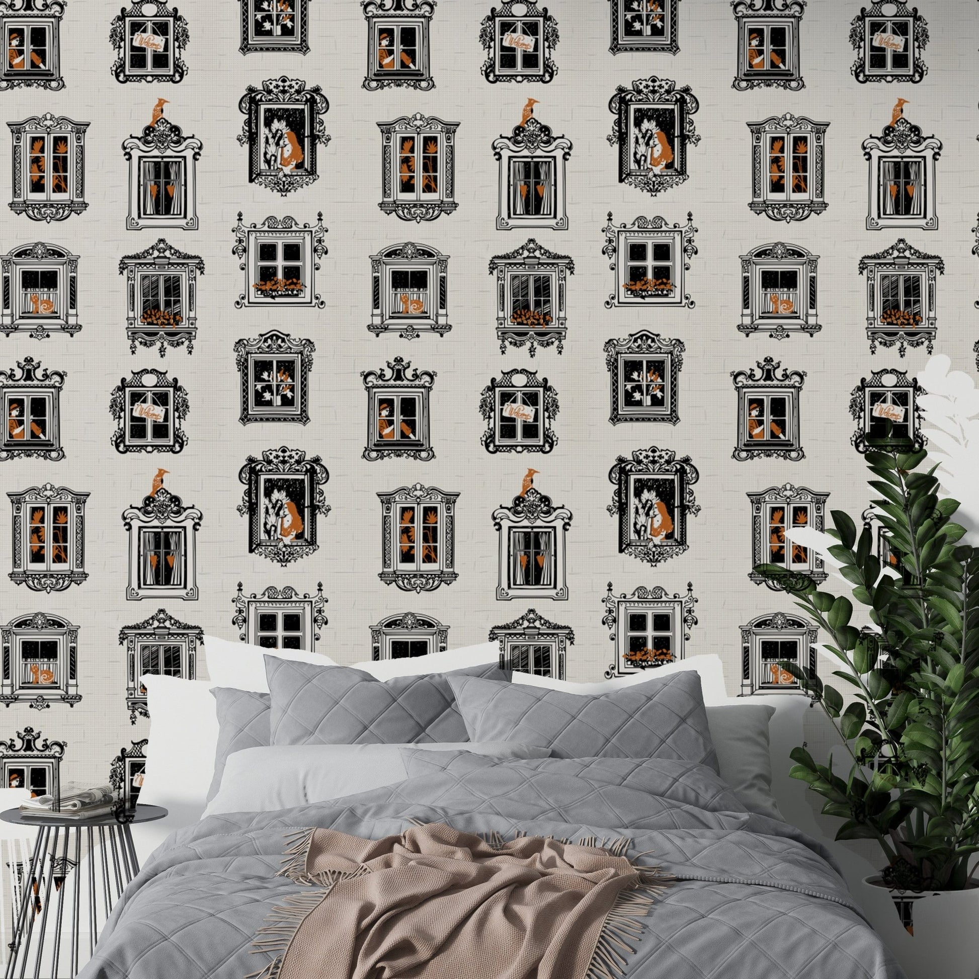 Vintage Cats Design Wallpaper for Interiors, AN20