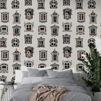 Vintage Cats Design Wallpaper for Interiors, AN20