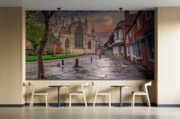 Historic European city view
