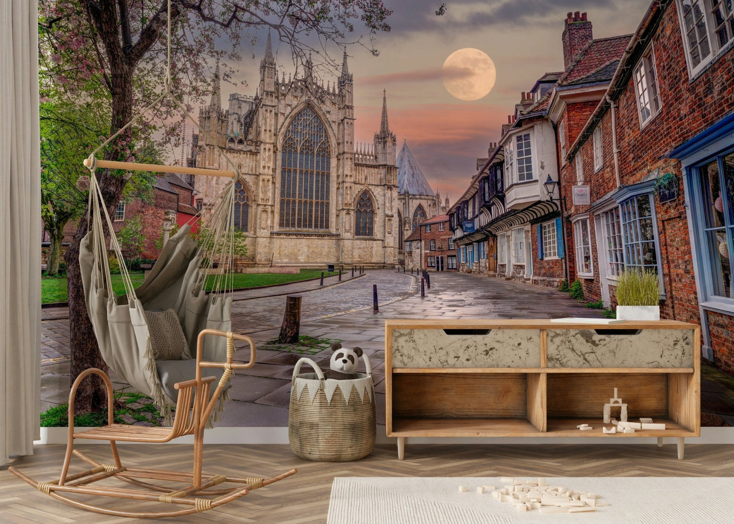 Picturesque old city view
