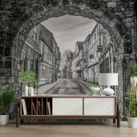 An artistic urban view mural for home decor., GD4718