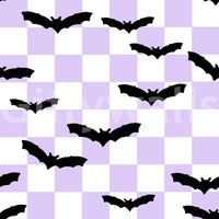 Purple and white geometric grid on Checkered Bats wallpaperGD9460