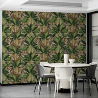 Jungle-inspired wallpaper for relaxed spaces

