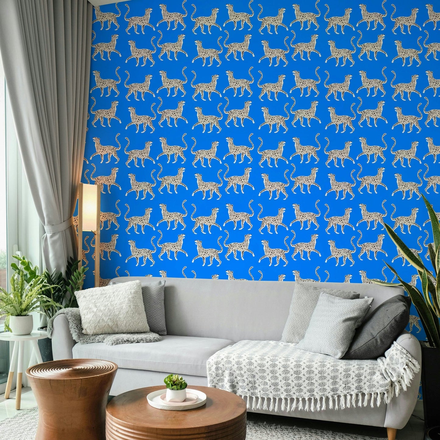 Peel-and-stick Cheetah Chic 03 wallpaper for easy application

