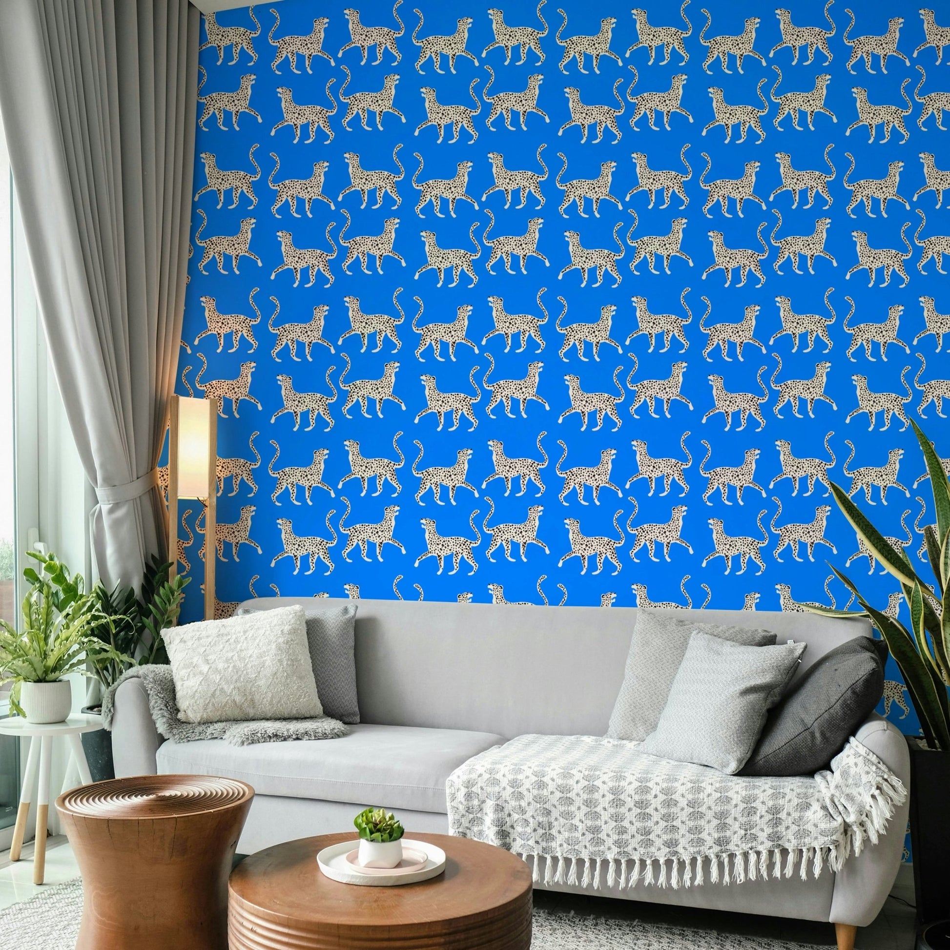 Peel-and-stick Cheetah Chic 03 wallpaper for easy application

