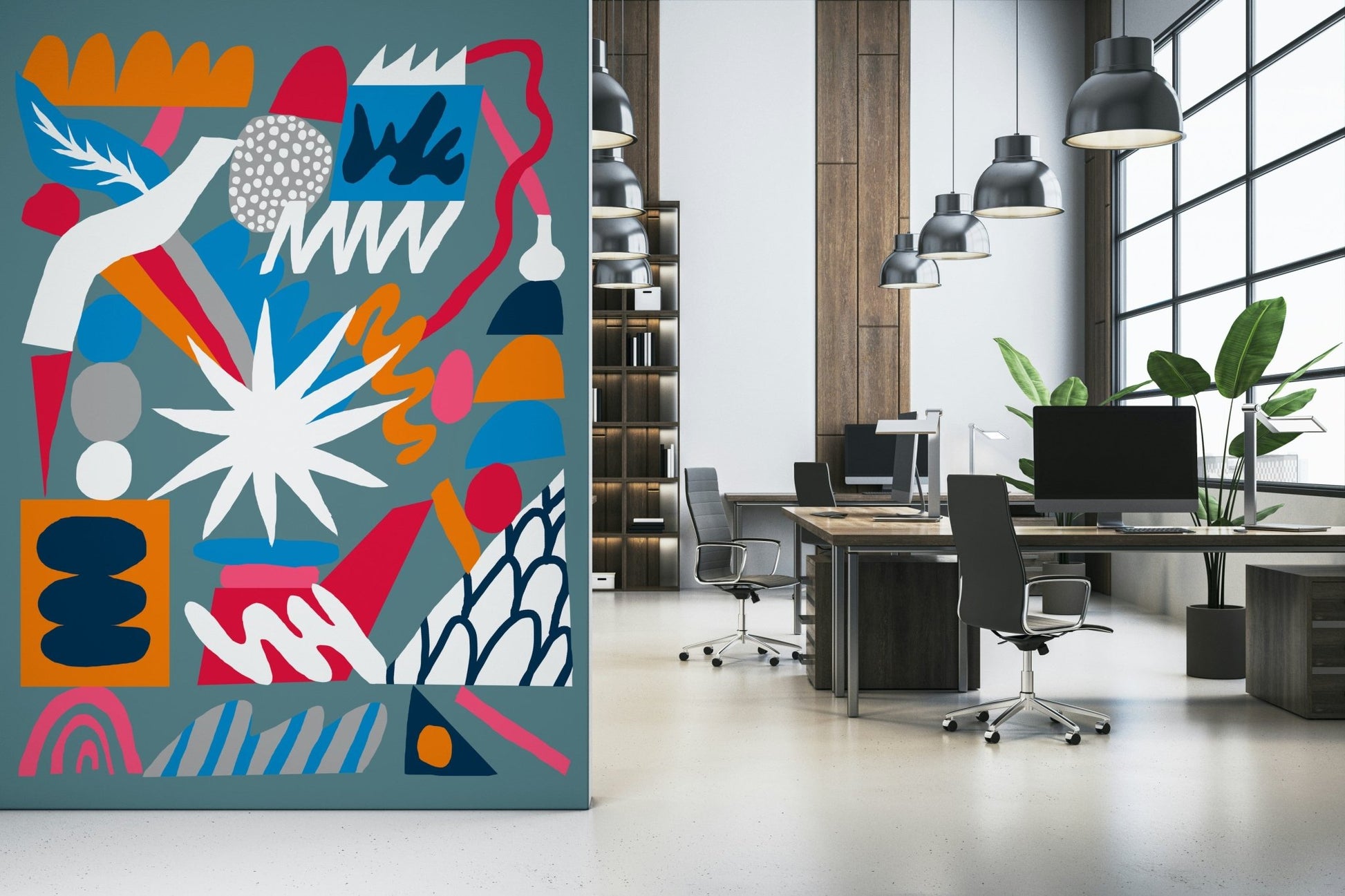Chemistry Explosion Wall Mural