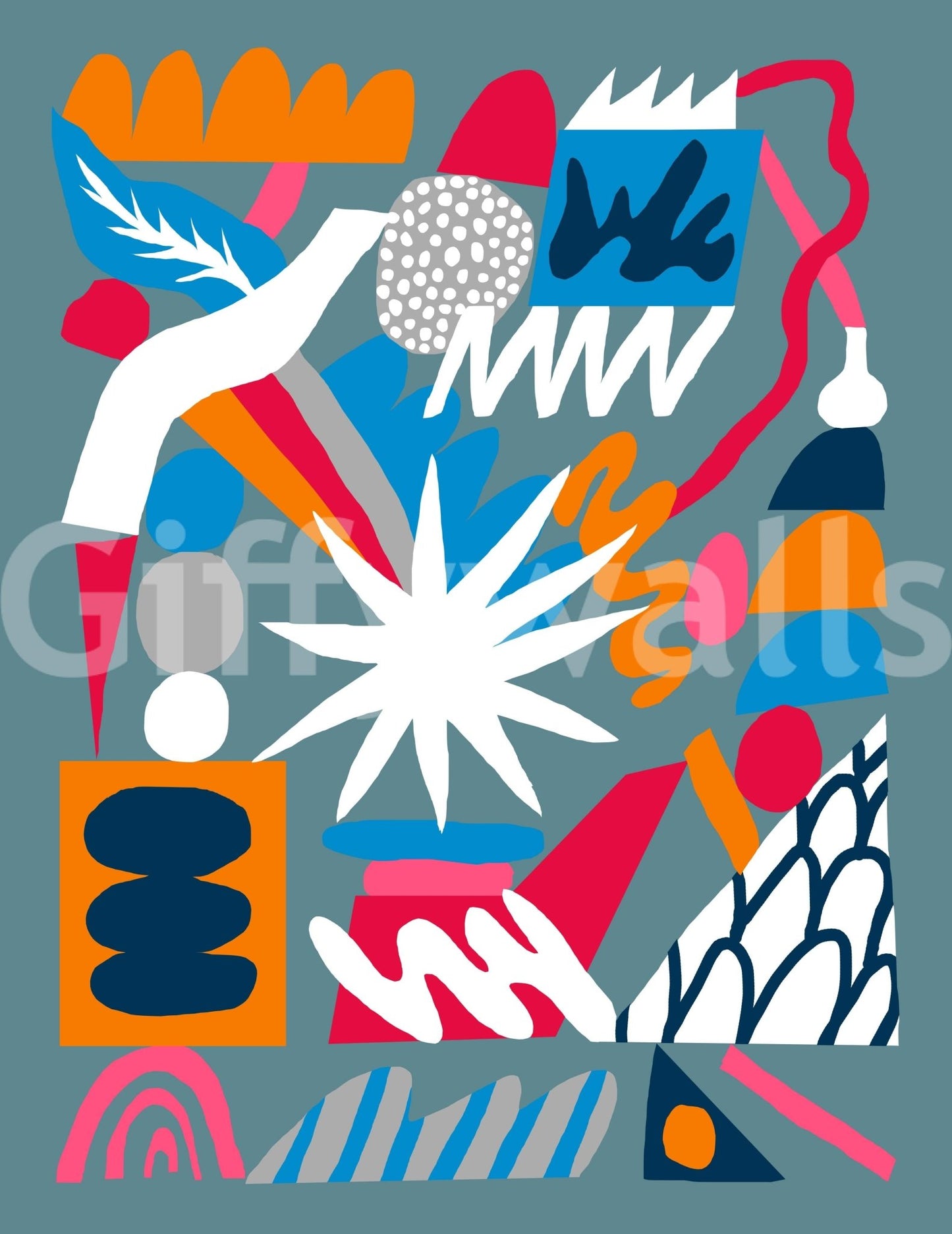 Chemistry Explosion Wall Mural