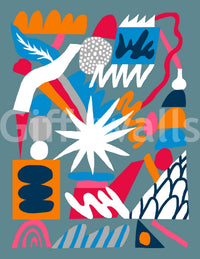 Chemistry Explosion Wall Mural