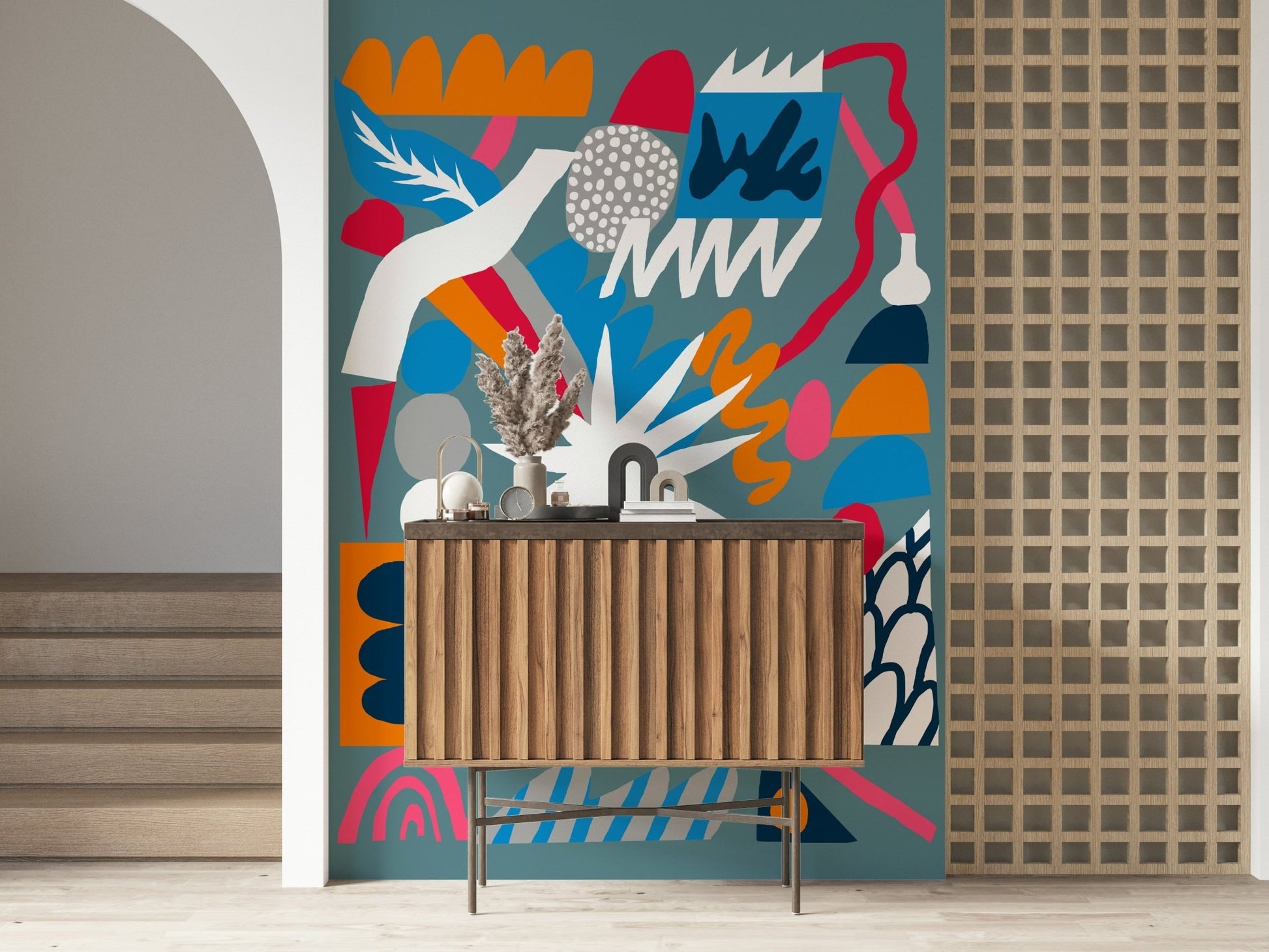 Chemistry Explosion Wall Mural