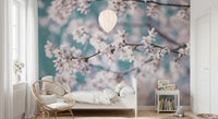 Soft cherry blossoms in Cherry Bloom Serenity wall mural, GD8743