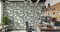 Office space with Cherry Blossom on White wallpaper and fresh floral detail, GD9272