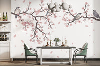 Cherry Blossom Serenade Wall Mural timeless charm, B816