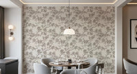 Fine branch detail shapes Chery Blossom Branches wallpaper in soft blue tones, GD9275