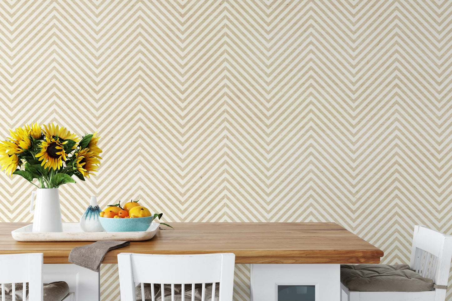 Chevron Patterned Wallpaper