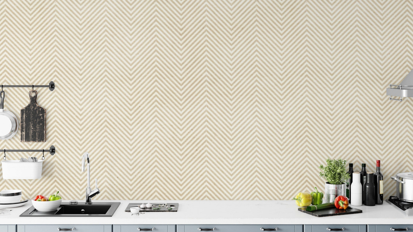 Chevron Patterned Wallpaper