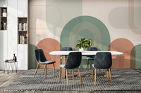 Abstract rainbow arch wallpaper

