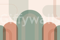 Retro arch-inspired wall style

