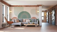 Boho arch motif wall covering

