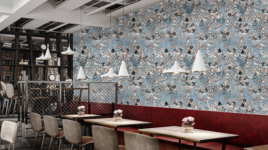 Elegant chicken wallpaper for modern decor, AN53