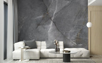 Chic Dark Marble Texture Wall Mural - Giffywalls