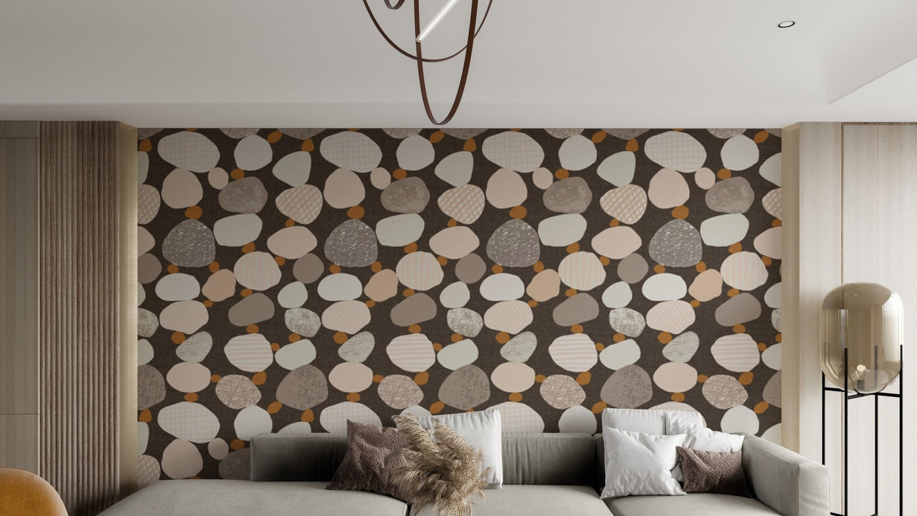 Chic Pebbled Elegance Wallpaper