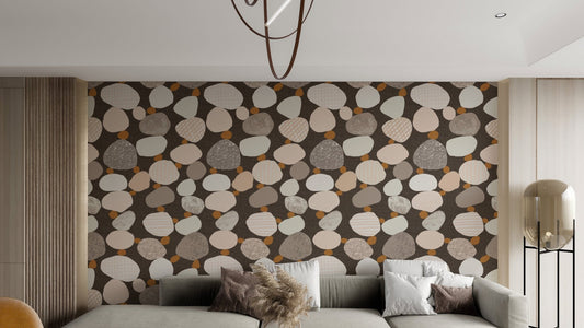 Chic Pebbled Elegance Wallpaper