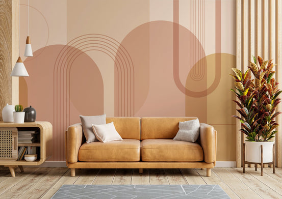 Chic sunset color arch wallpaper GD358

