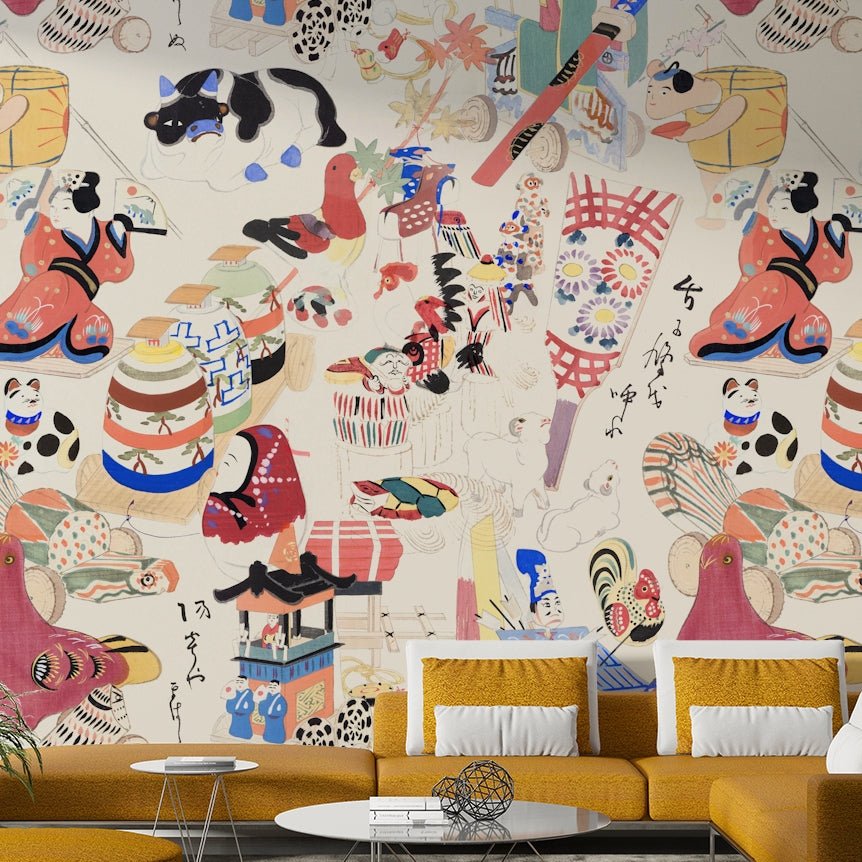 Soft fantasy-inspired wall mural

