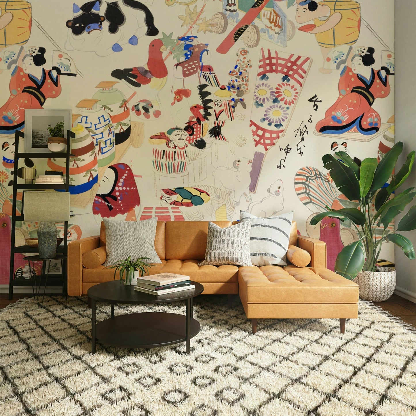 Whimsical mural for bedrooms

