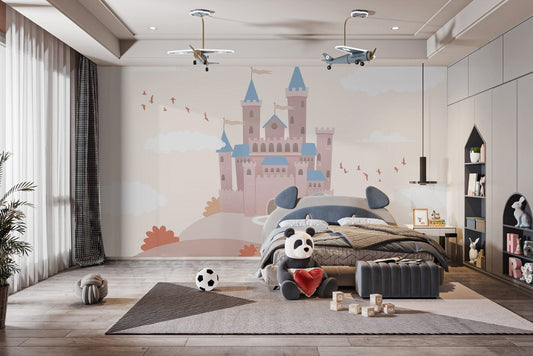 Fairytale Castle Wallpaper transforms nurseries into dreamlands C457