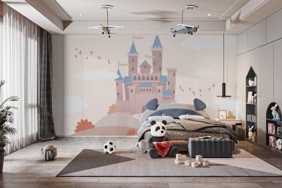 Fairytale Castle Wallpaper transforms nurseries into dreamlands C457