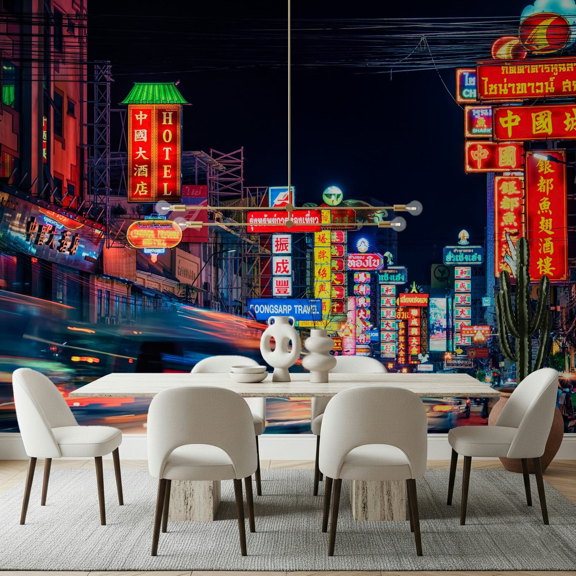 Chinatown Dreams wallpaper for walls exotic metropolitan scenery., GD7460