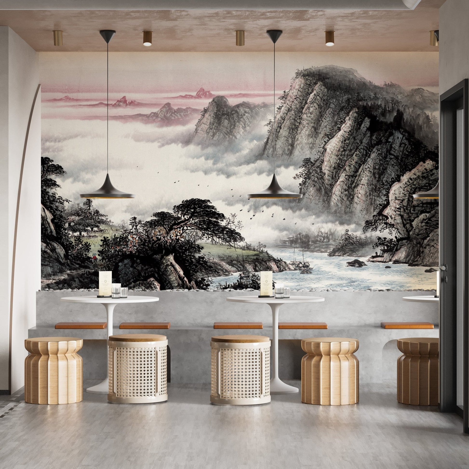 Moonlit Water Landscape Wallpaper Murals - Giffywalls A623