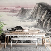 Elegant mountain and misty wallpaper
 A623