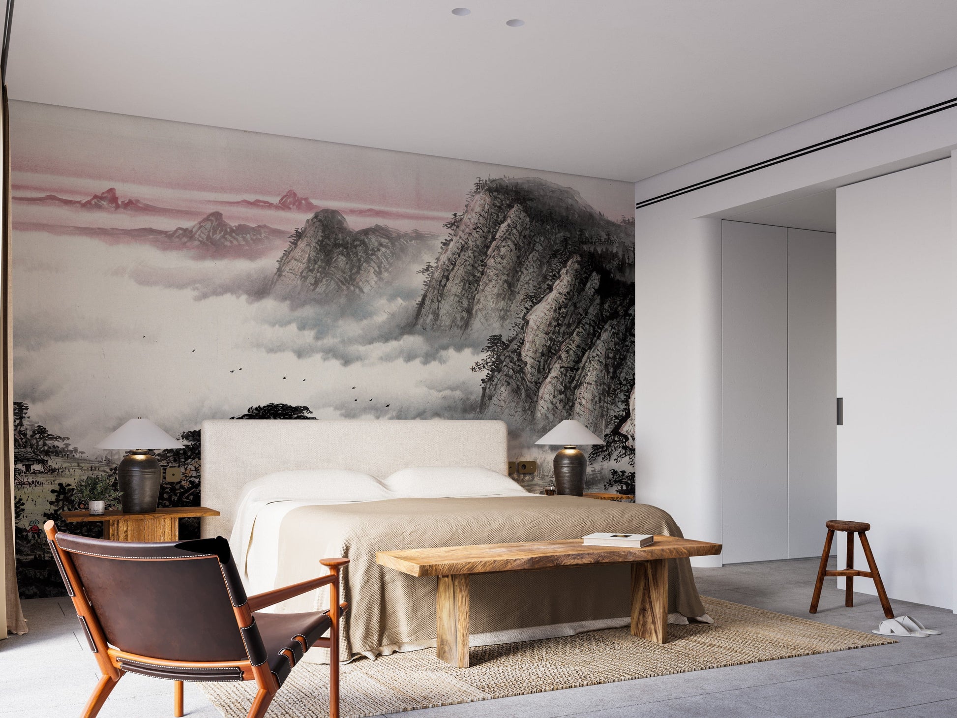 Artistic landscape mural for homes
