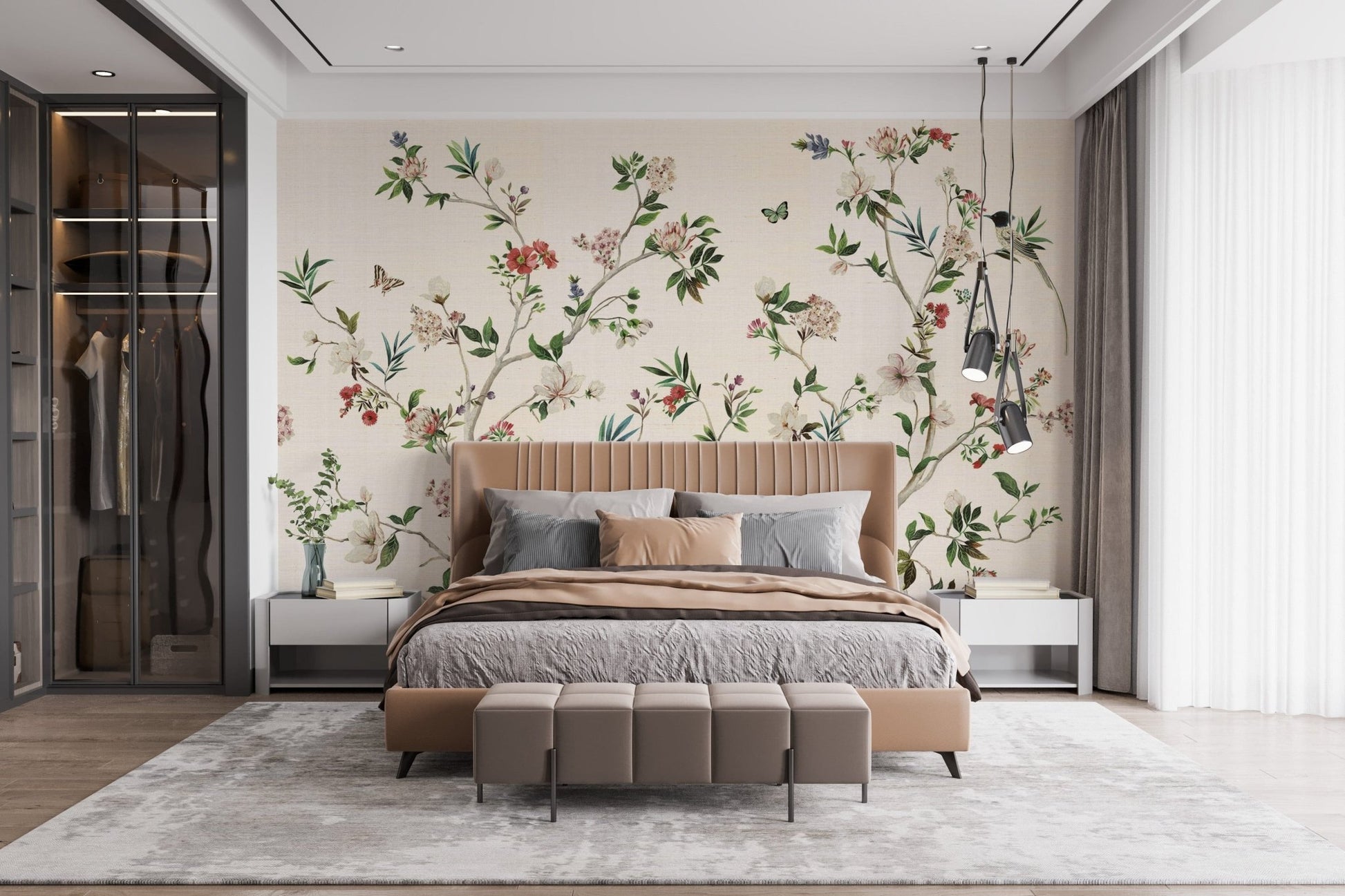 Timeless Botanical Birdscape Design