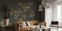 Stylish Chinoiserie Bamboo Grove Wallpaper mural C546