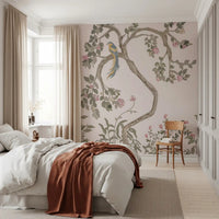 Long trailing tail feathers drape from the bird on this garden bird wall mural
GD9497